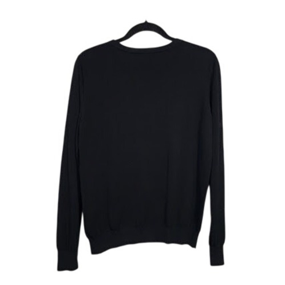 Escada Sport Black White Dont Look Back Intarsia Crewneck Sweater Jumper M - Picture 2 of 6